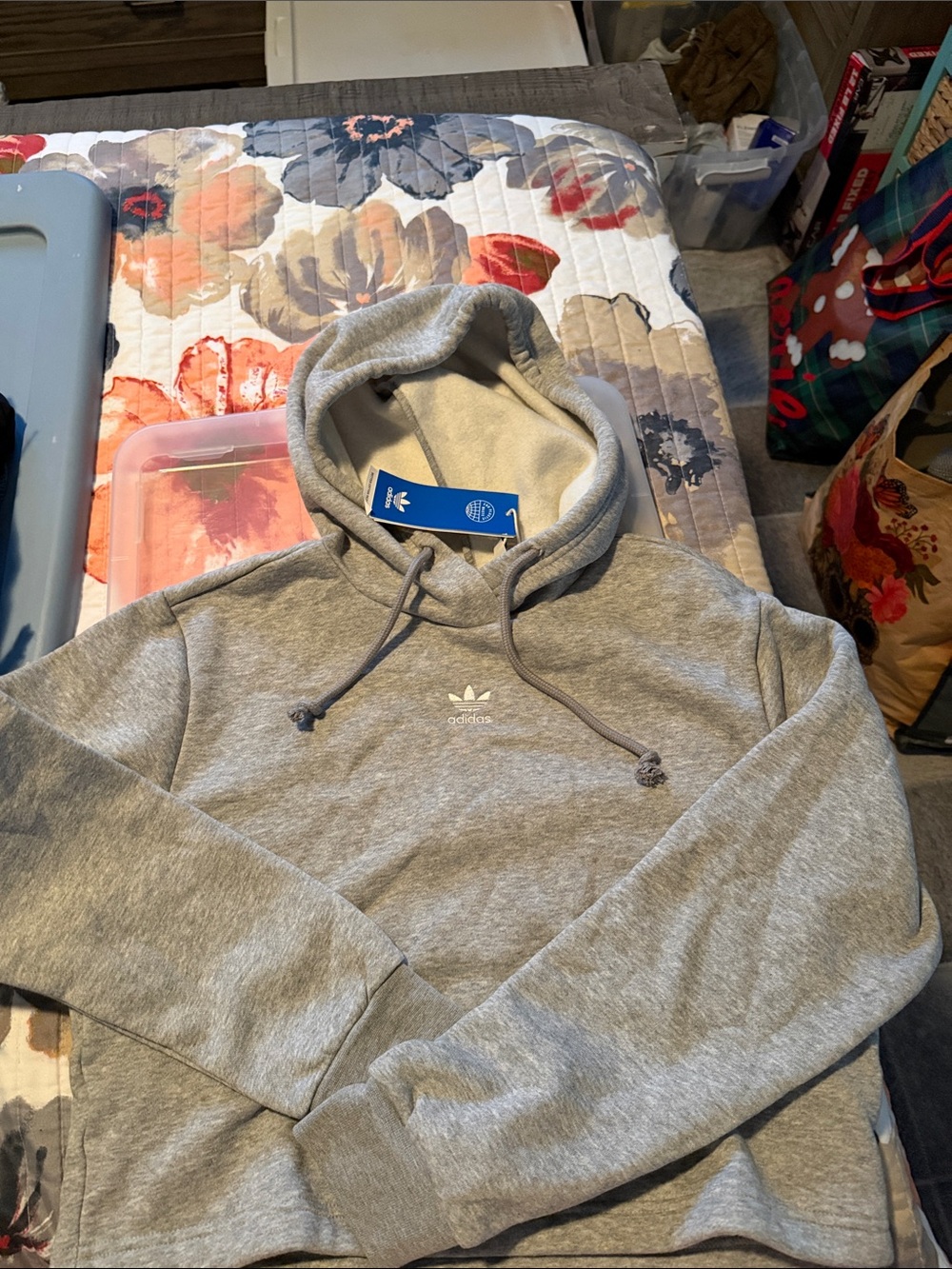 NWT Adidas Cropped Hoodie